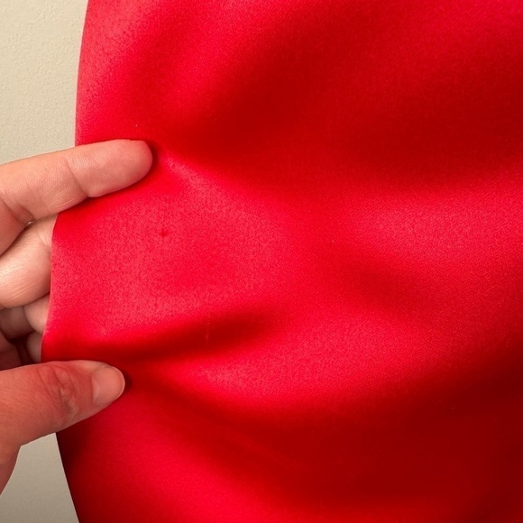 Vintage Scott McClintock Jewel Ruby Red Halter Prom Dress Size 4P 4 Petite - Picture 10 of 16